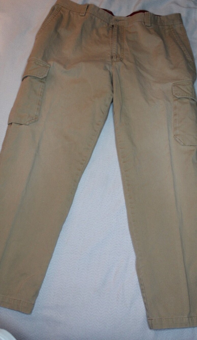VTG Dockers Cargo Pants Men Flat Front Cotton 40x32 Straight Leg